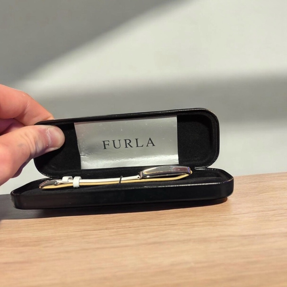 Furla Silver and White Rectangular Watch NWT - image 3